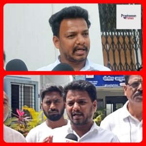 शिवसेनेचे रोहित मारणे माध्यमांशी बोलताना...